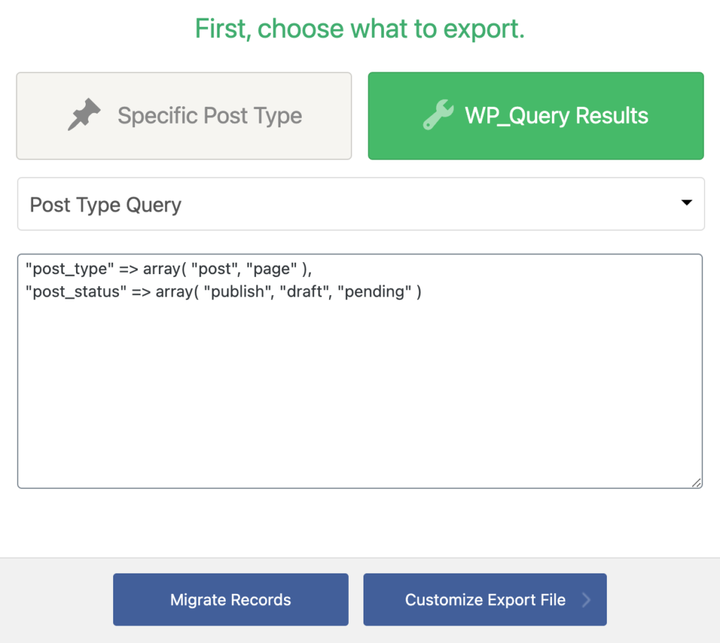 Query multiple post types and statuses