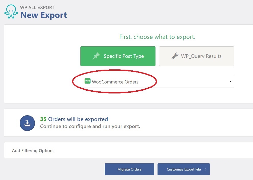 WooCommerce Export Orders CSV