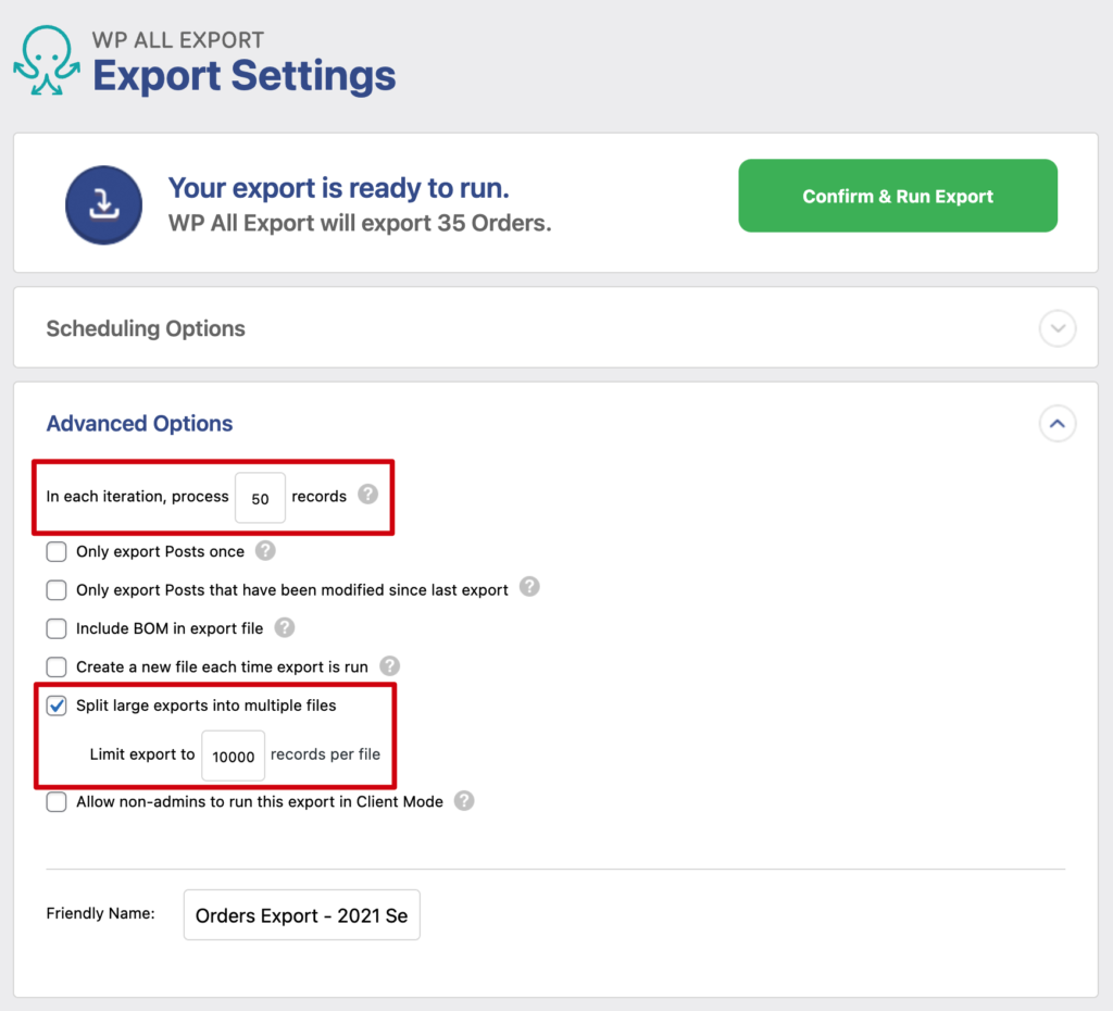 Advanced Order Export for WooCommerce Settings