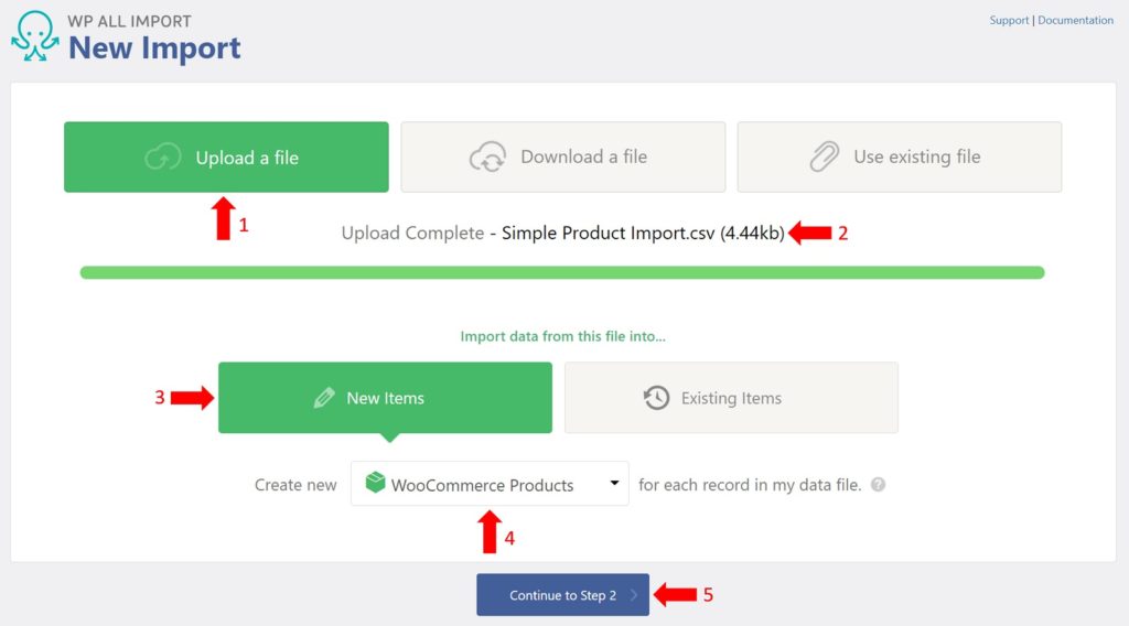 Add New WooCommerce Simple Products New Import