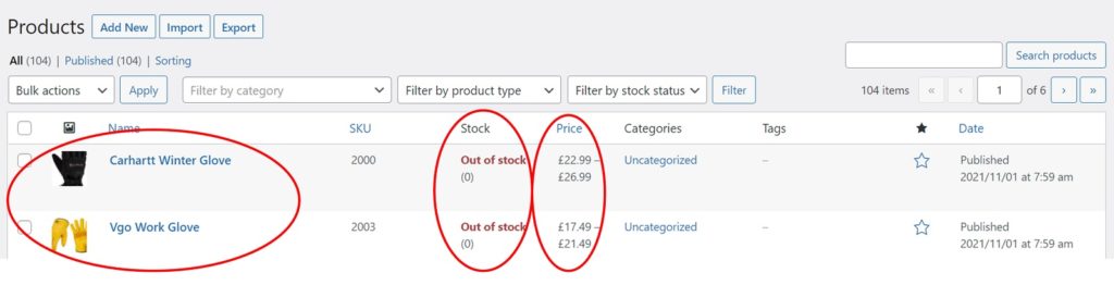 Add New WooCommerce Variable Products Product Listing