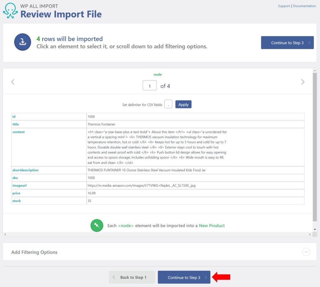 Add New WooCommerce Simple Products Review Import