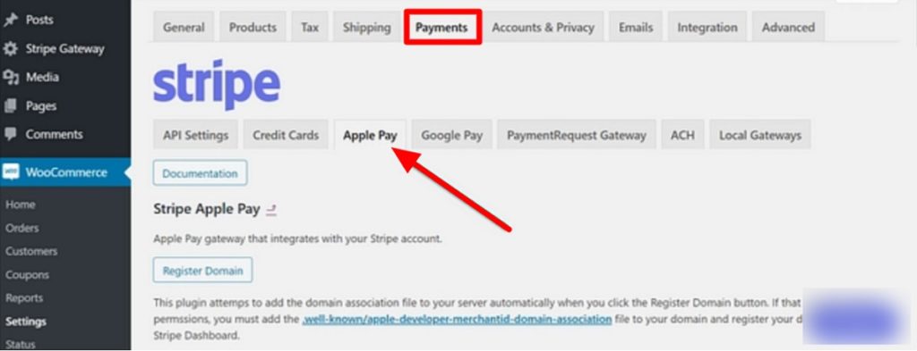 Apple Pay Payment Settings