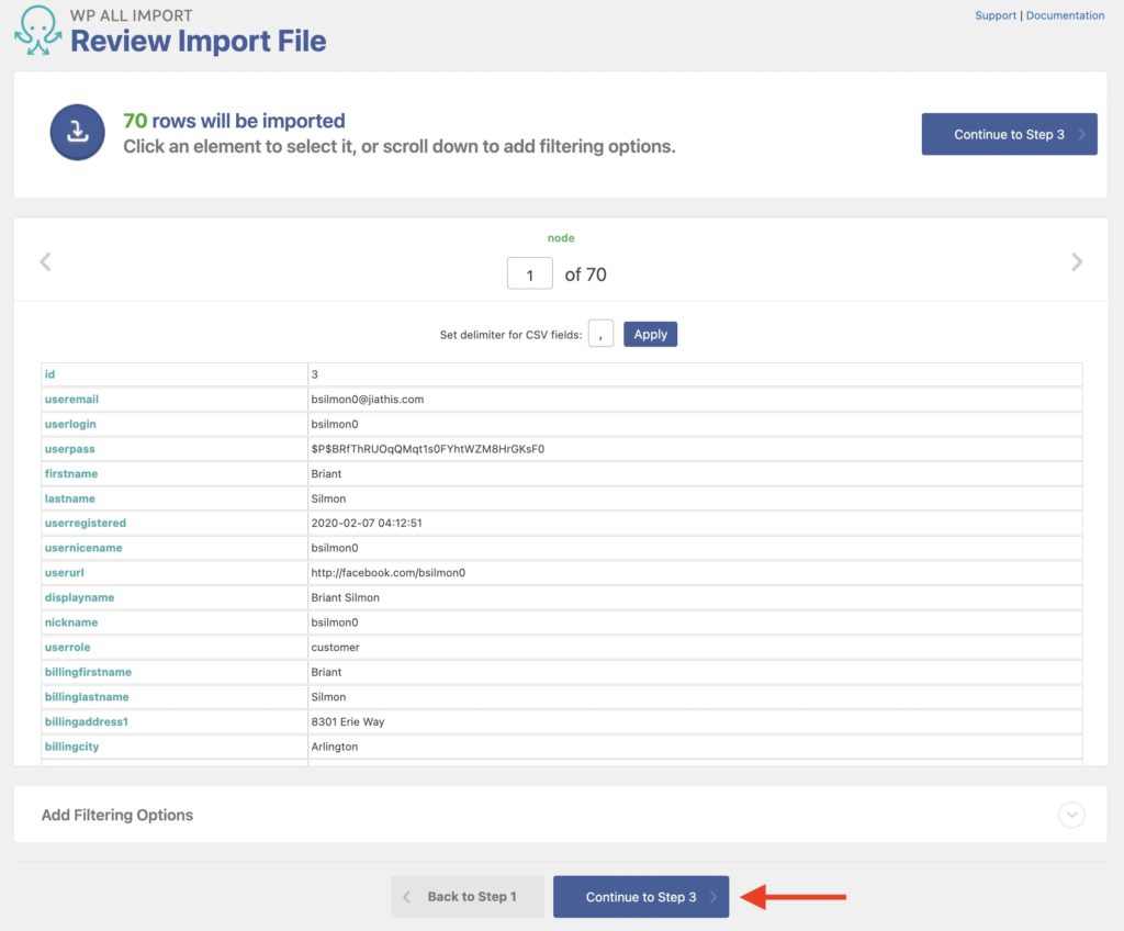 Import WooCommerce Customers Review Import File