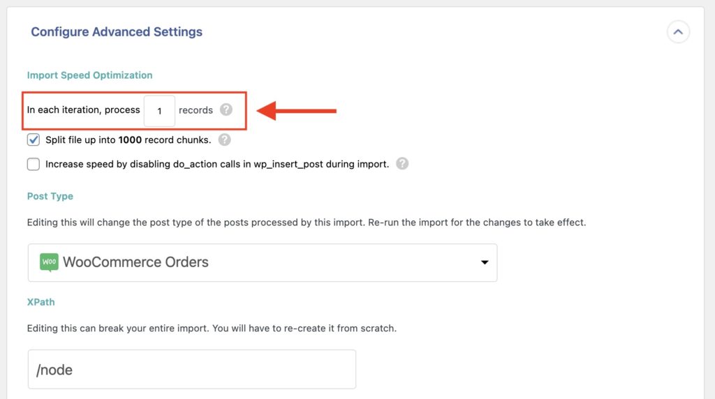 Migrate WooCommerce Orders Records Per Iteration