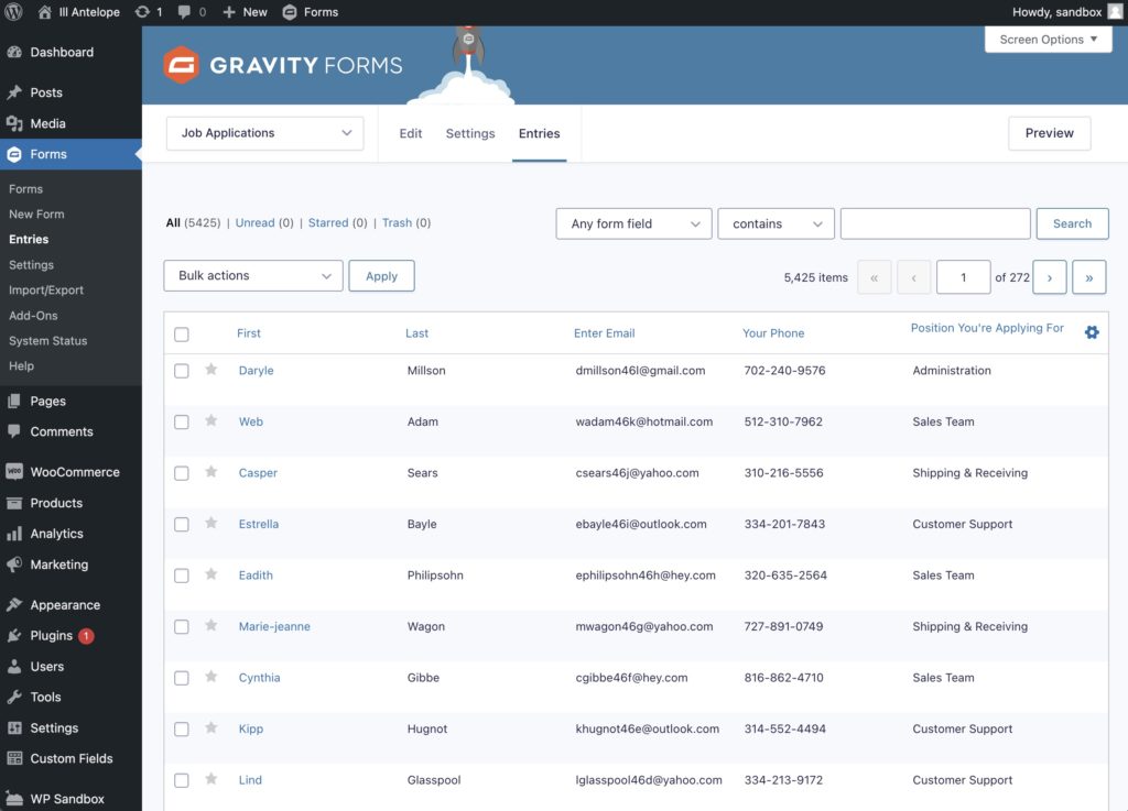Import Gravity Forms Entries Verify Imports