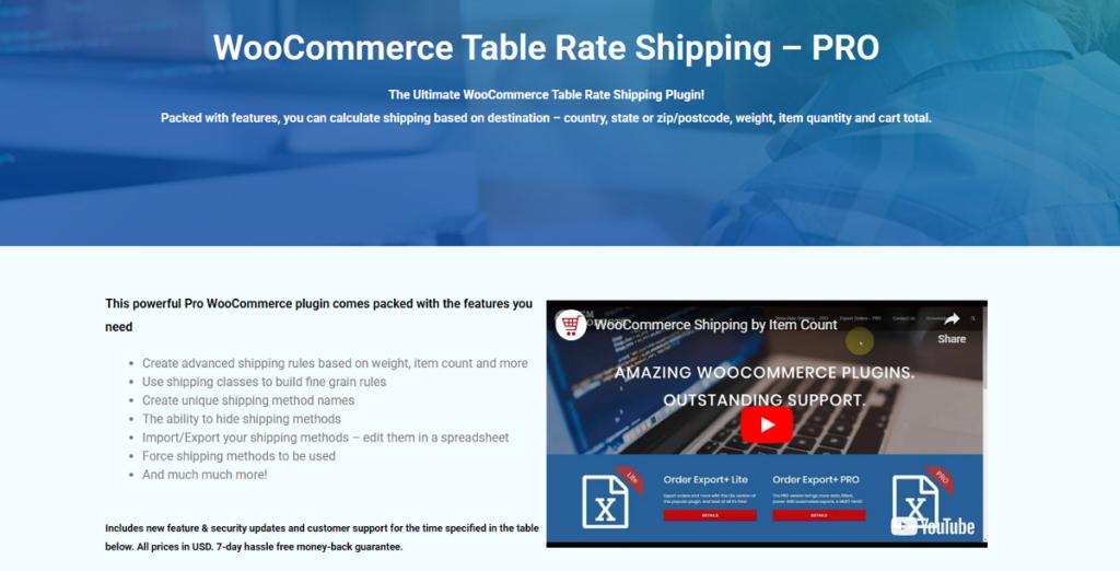 WooCommerce Table Rate Shipping Pro by WebFactory