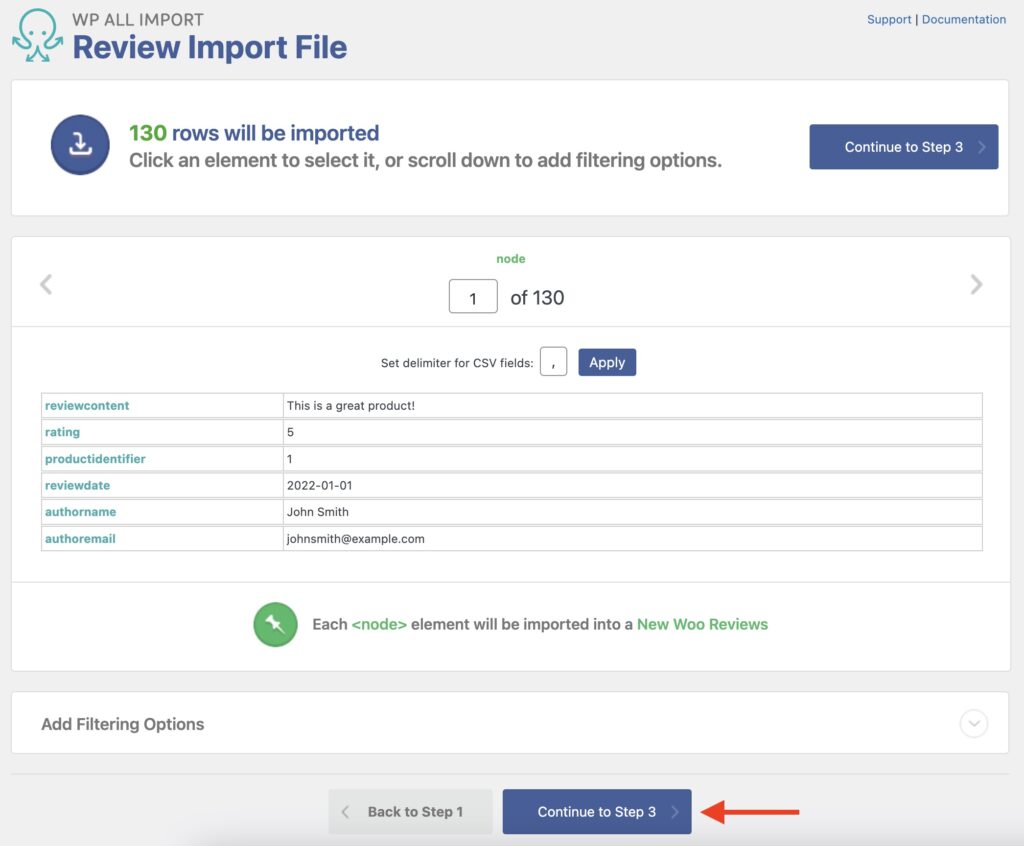 Import Reviews to WooCommerce Review File