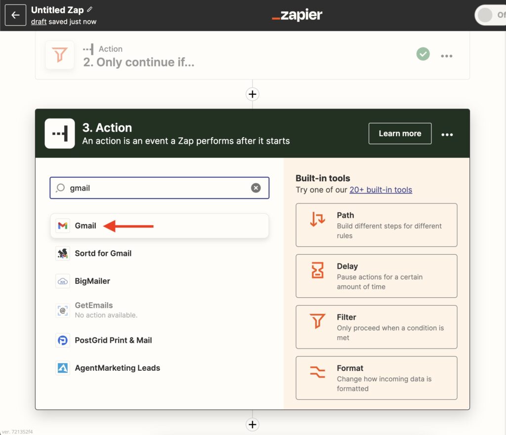 Zapier WordPress Select Action App
