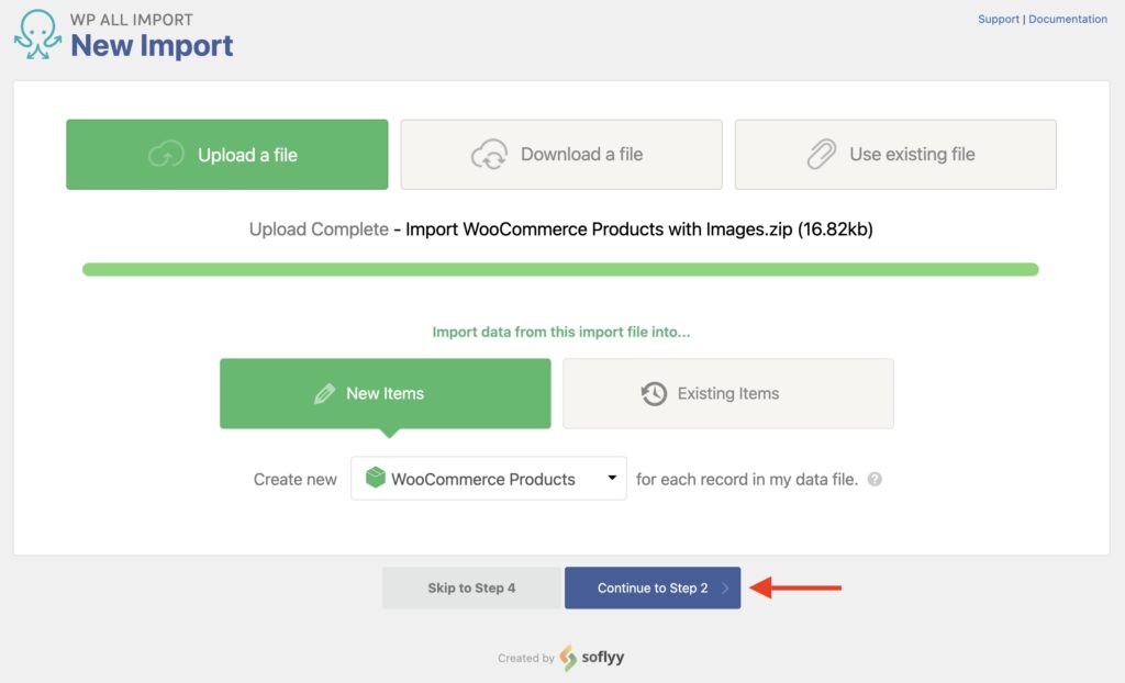 Importing a WooCommerce Product Gallery - New Import