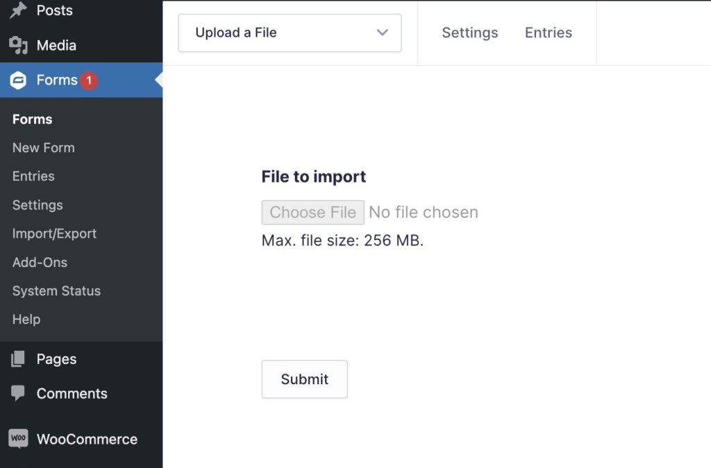 Client Mode for WP All Import New Form