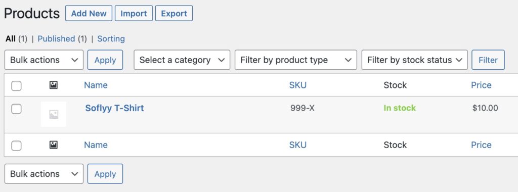 Bulk Edit Simple Products in Variable Products Existing Simple Product