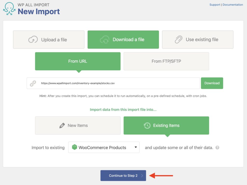 Syncing Stock Levels Create Import Process