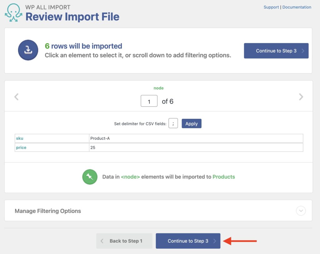 Updating Prices Review Import File