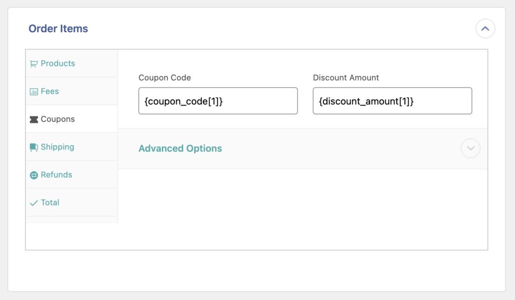 Import WooCommerce Orders Coupons Tab