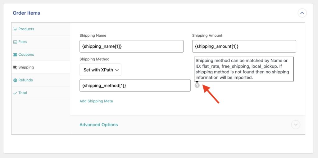 Import WooCommerce Orders Shipping XPath
