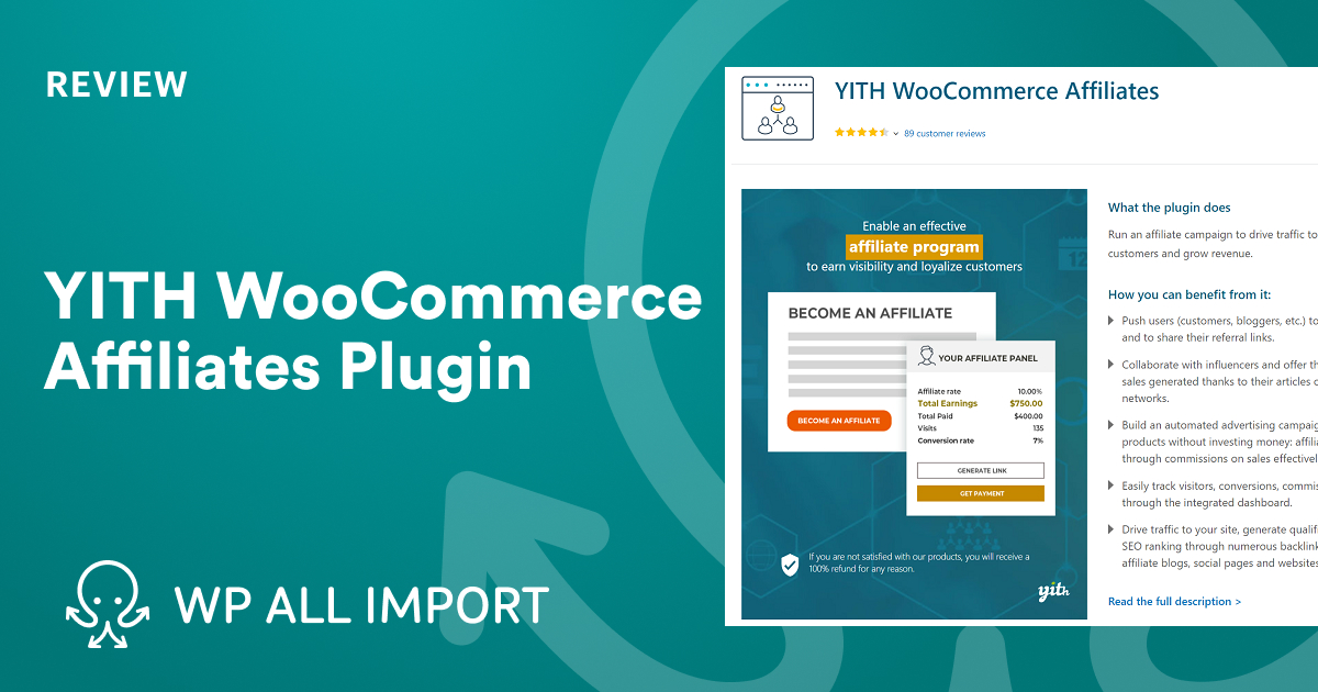 Yith YITH WooCommerce Affiliates Plugin Review
