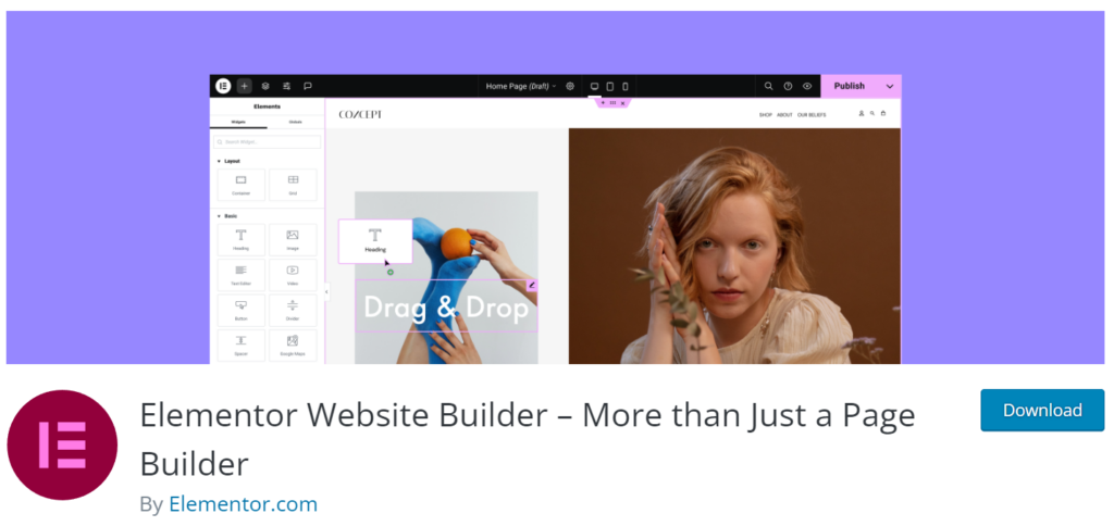 WordPress Page Builders - Elementor