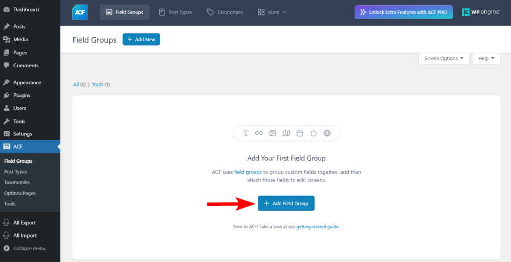 Add Custom Fields using Advanced Custom Fields