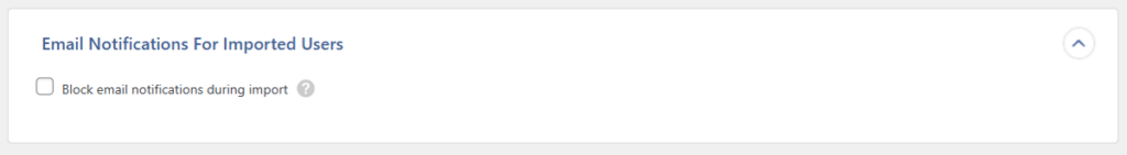 Email Notification User Import
