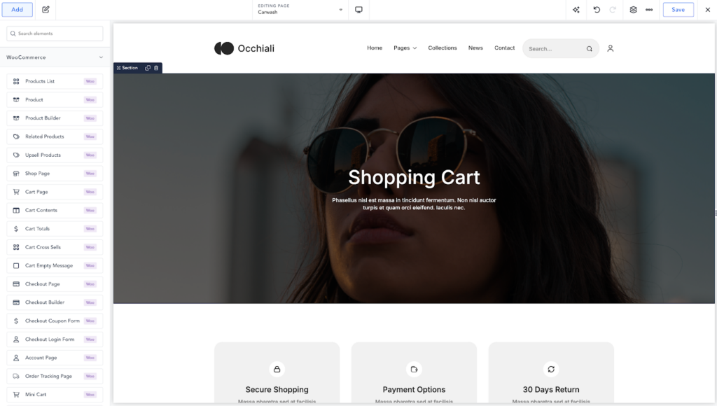 Breakdance woocommerce builder
