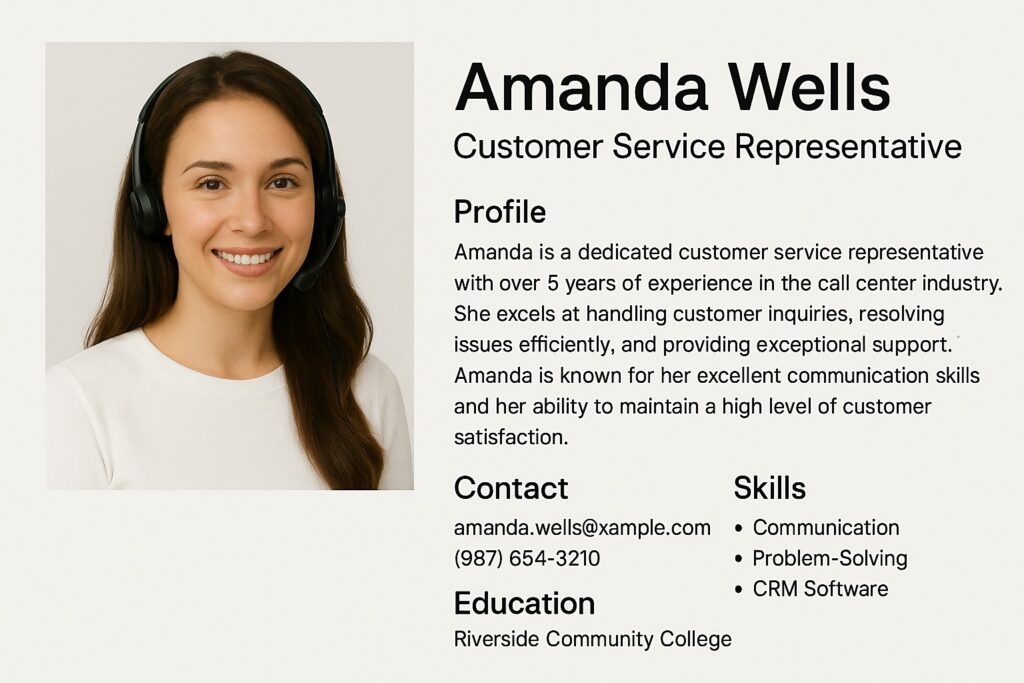 employee page in Squarespace
