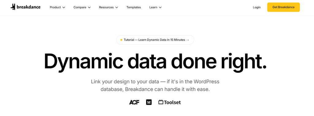 Breakdance dynamic data