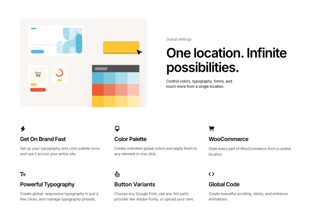 Breakdance global settings