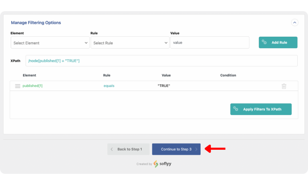 apply filters to the loaded Shopify product data