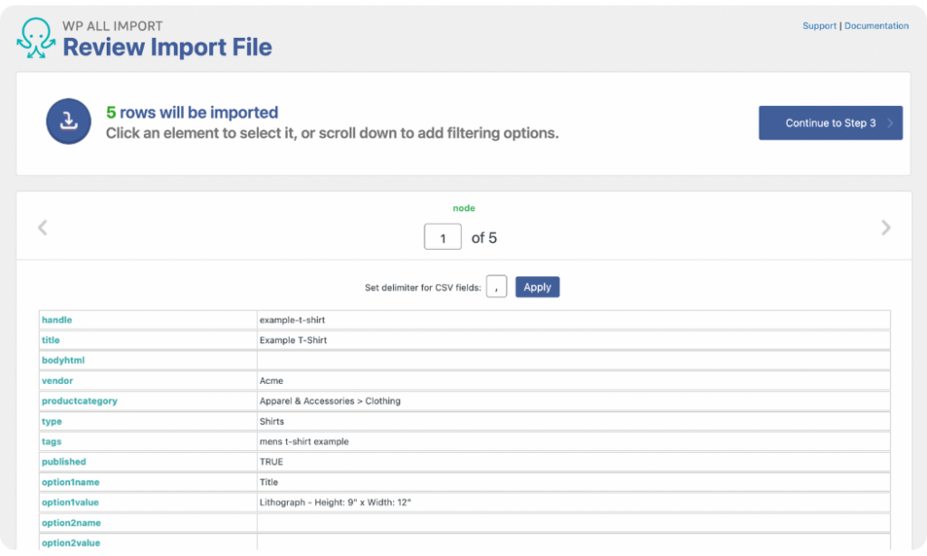 preview loaded shopify product