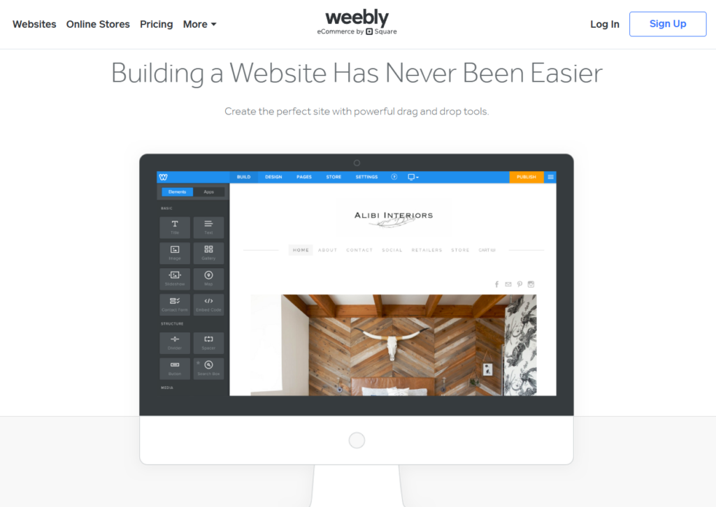 Weebly builder