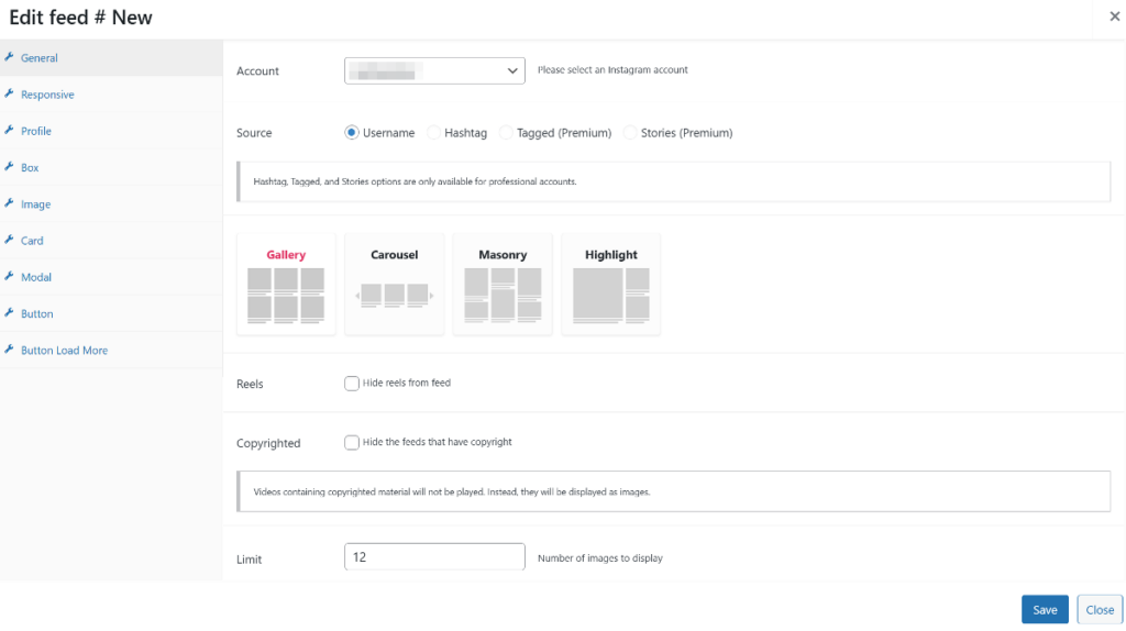 QuadLayer Instagram feed generation
