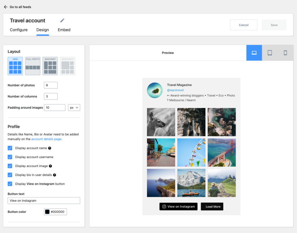 WPZOOM social widget