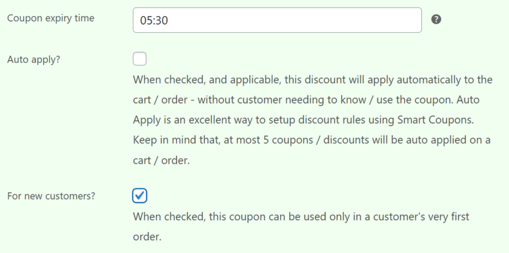 advanced restrictions offered by smart coupons plugin