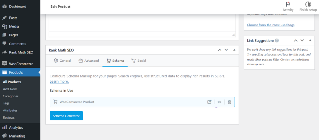 WooCommerce product schema