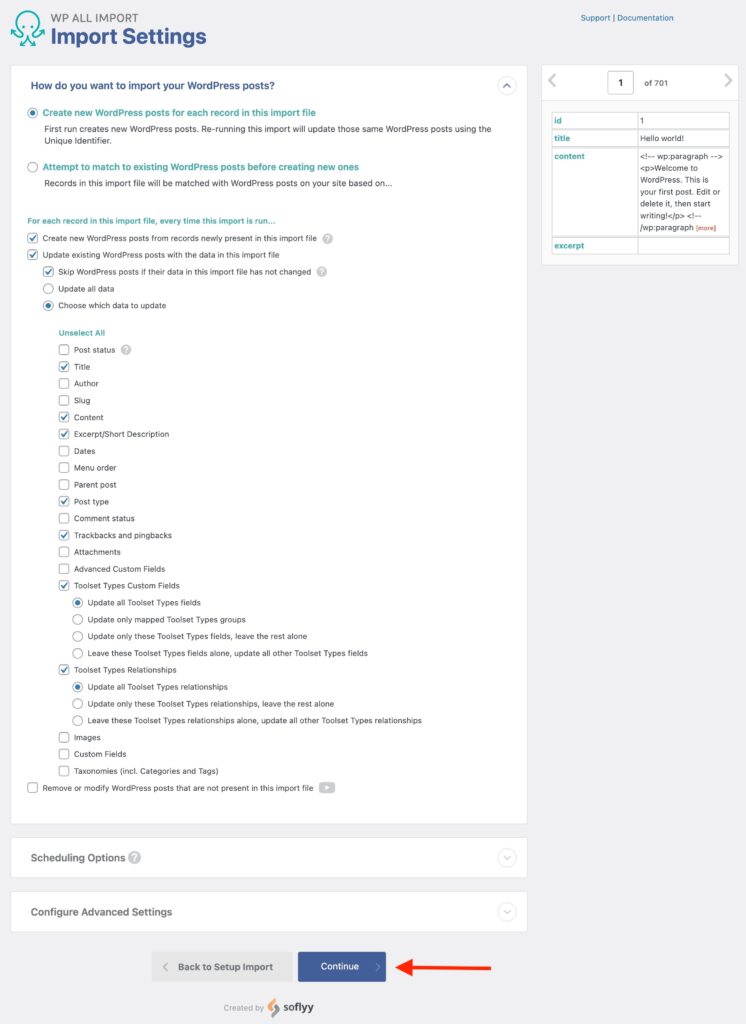 Bulk Edit WordPress Data The Import Settings Screen