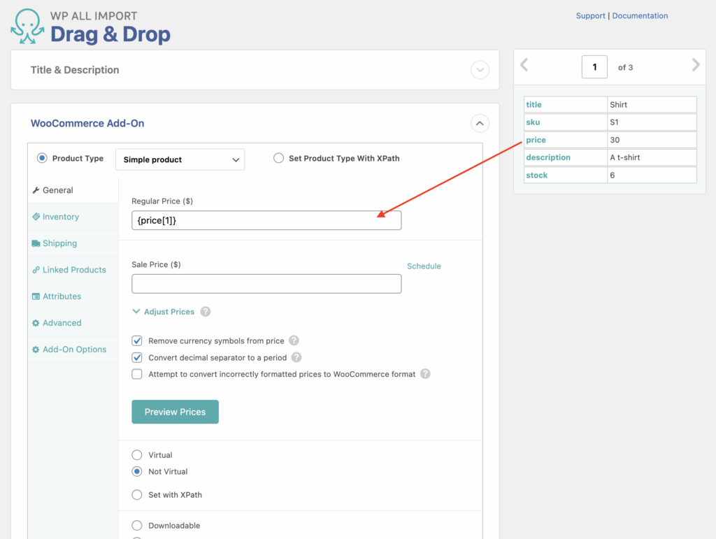 Import Google Sheets to WordPress Map Elements and Configure Google Sheets to WordPress Import