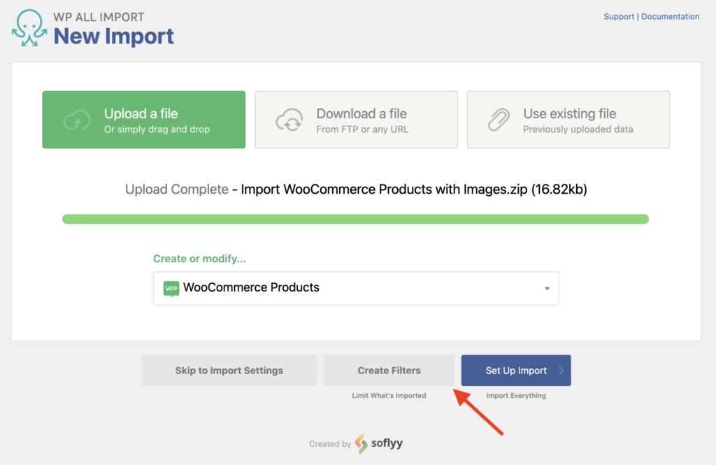 Import Products with Images Create New Import