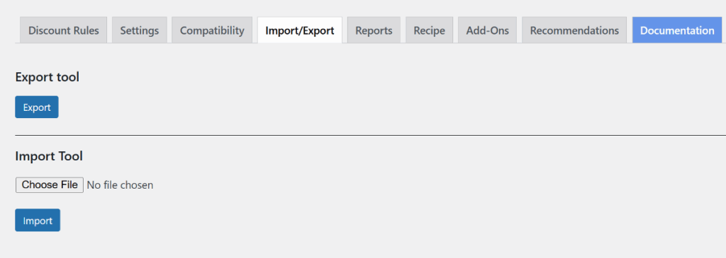 discount rules for WooCommerce import export
