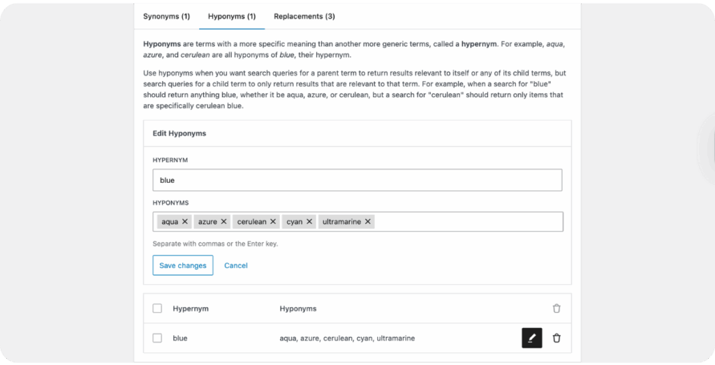 elasticpress-hyponyms-page