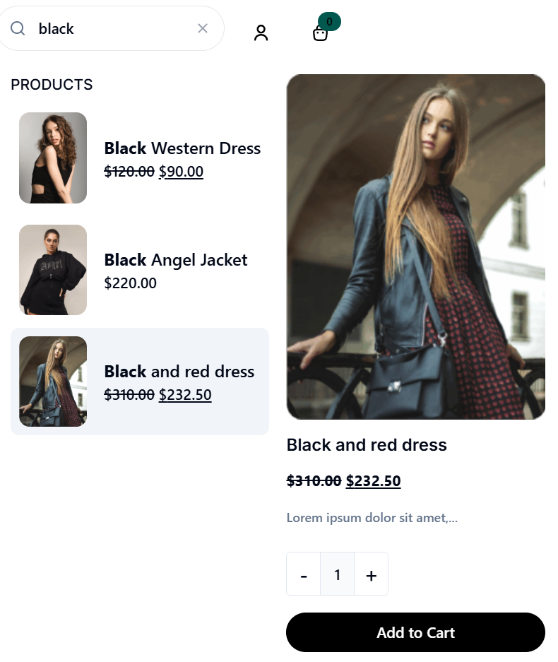 Search Preview from Elevated Product Search