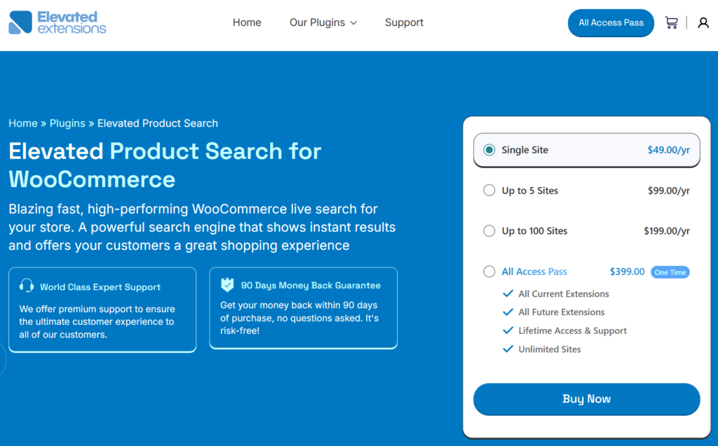 Elevated Product Search for WooCommerce