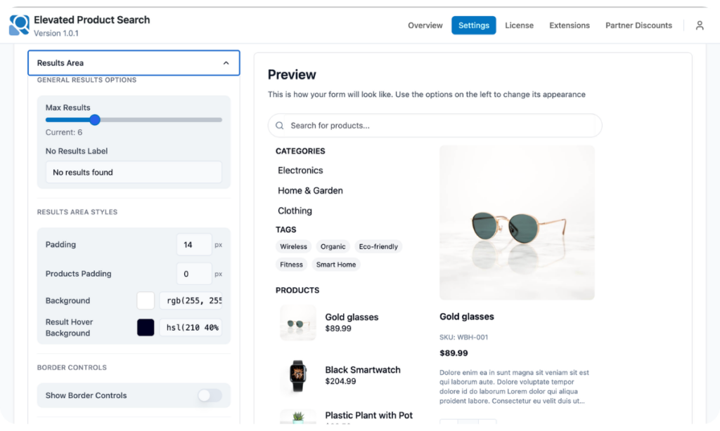 elevated-product-search-plugin-search-results-customizations