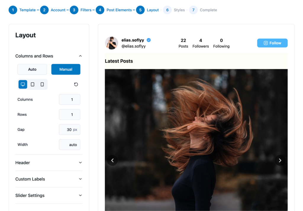 elevated-instagram-feed-slider-configuration