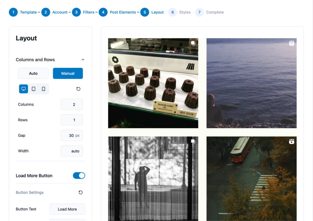 elevated-instagram-feed-instagram-widget-layout-settings