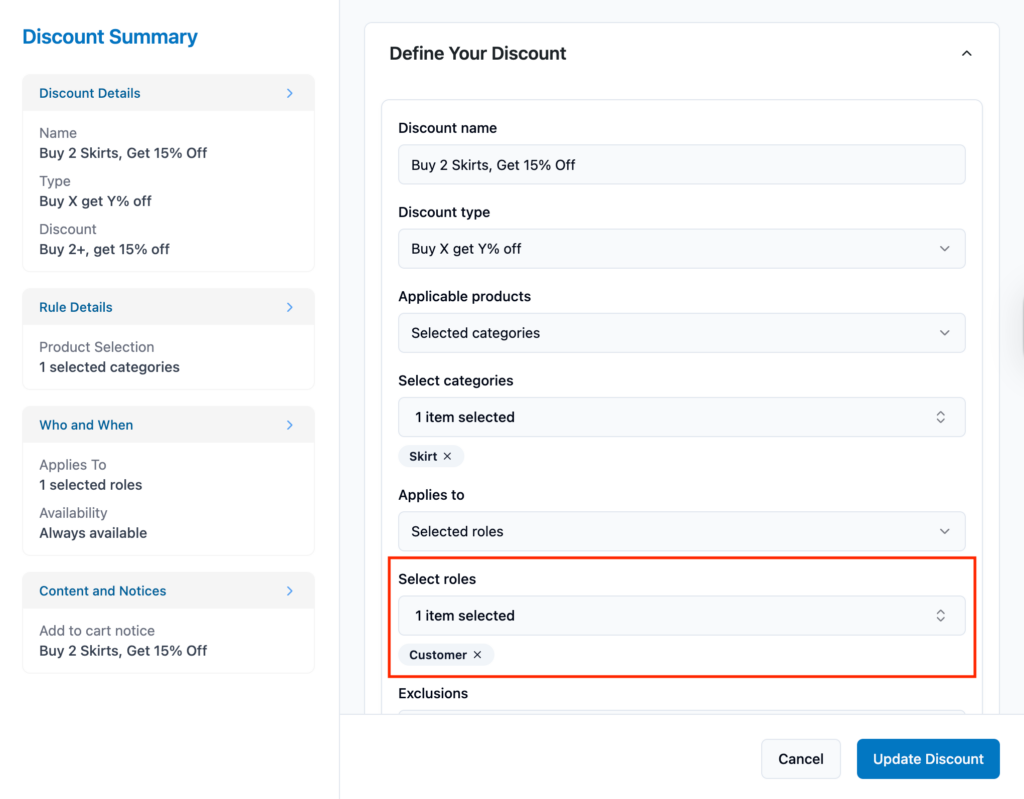 elevated-discount-rules-user-role-filter