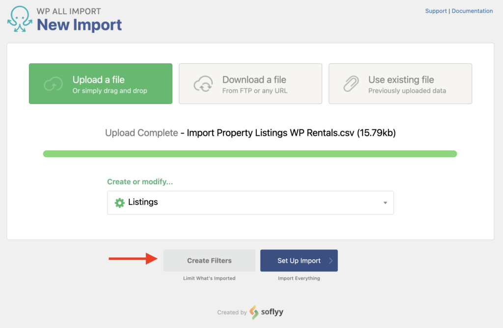 How to Import Listings in WP Rentals Plugin Create New Import