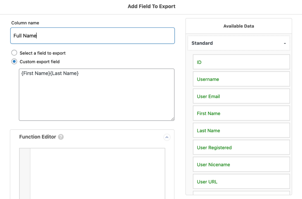 Edit WooCommerce customer exported field
