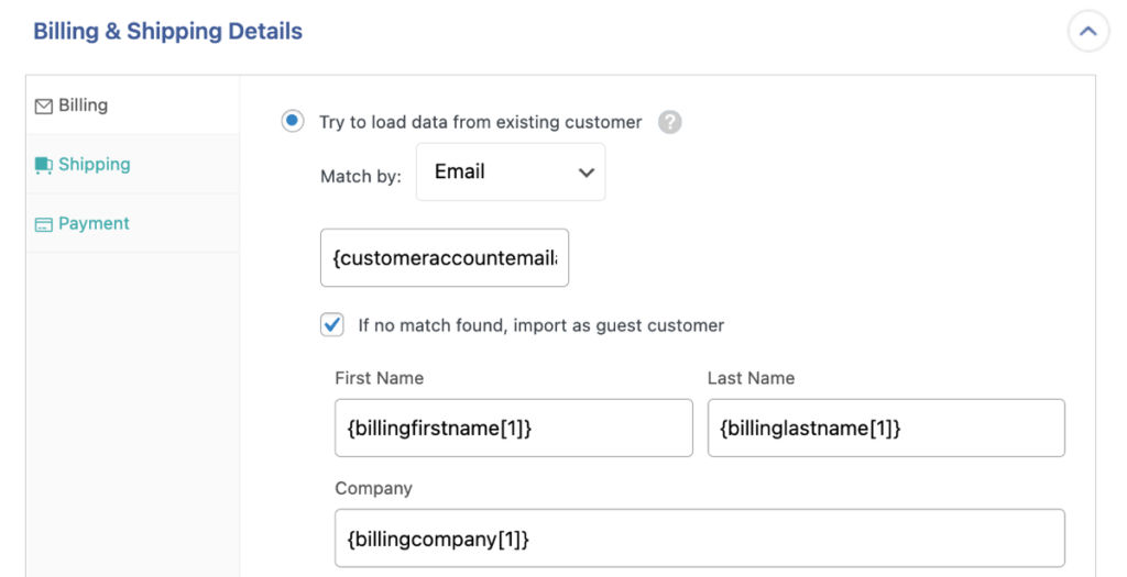existing customer indentifier