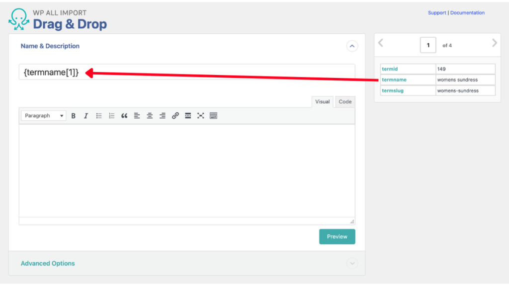 wp-all-import-woocommerce-product-tags-data-mapping